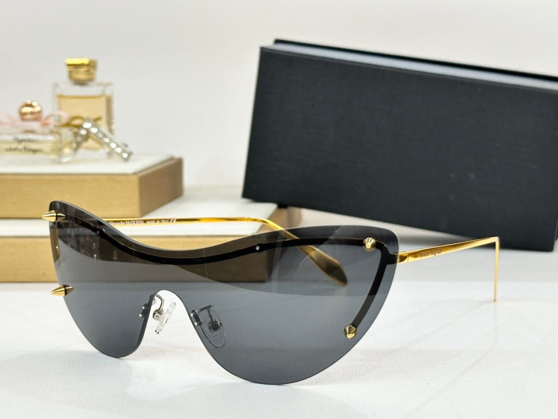Alexander McQueen AM0413S 005 Sunglasses Women's π - buyonlinebehappy