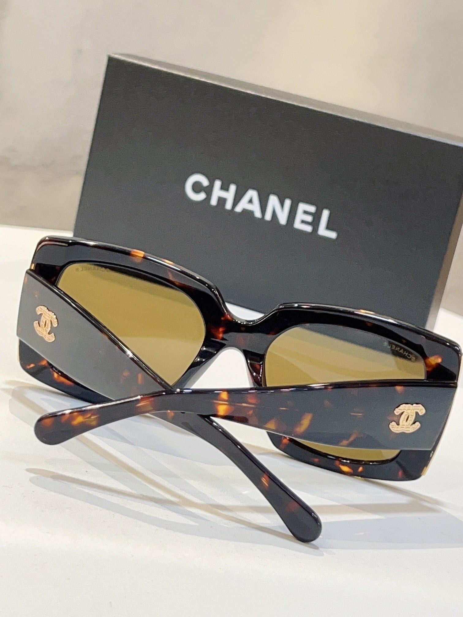 '- CHANEL RECTANGLE 5435 C622/S6 Women's Acetate Sunglasses 5 COLORS ✨ - buyonlinebehappy