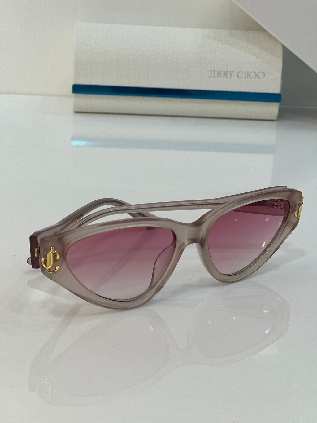 2024 Jimmy Choo JC5019 Cat Eye Sunglasses with Glitter women's ✨ - buyonlinebehappy