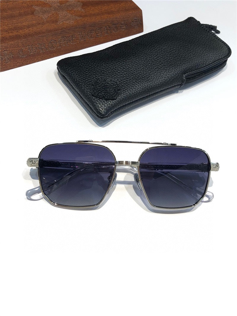 '- Chrome Hearts 8184 square-frame tinted sunglasses ⚜️ - buyonlinebehappy