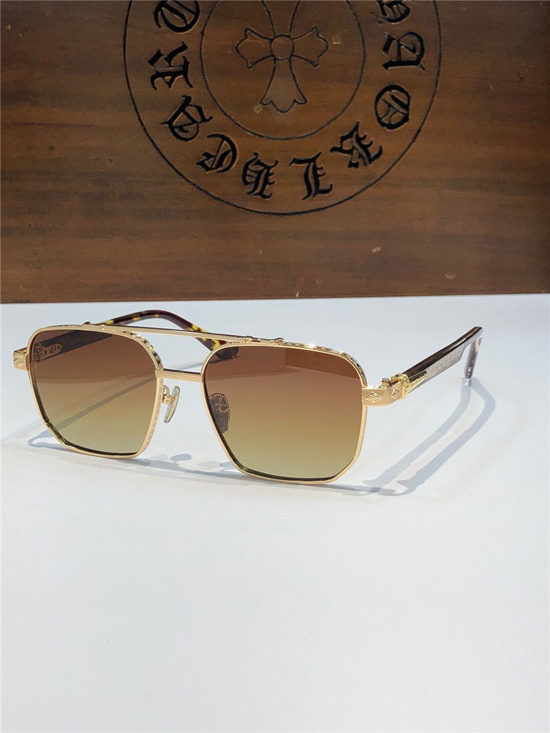 '- Chrome Hearts 8184 square-frame tinted sunglasses ⚜️ - buyonlinebehappy