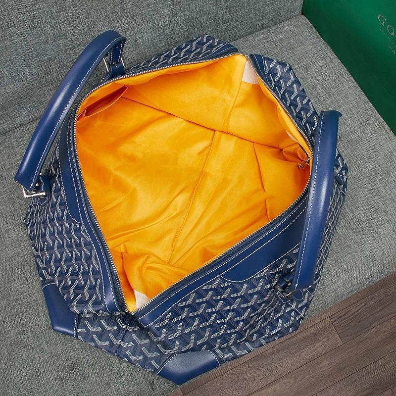 '-   Goyard Boston 50 Bag In Goyardine Canvas Travel Bag Luggage ✨ - buyonlinebehappy