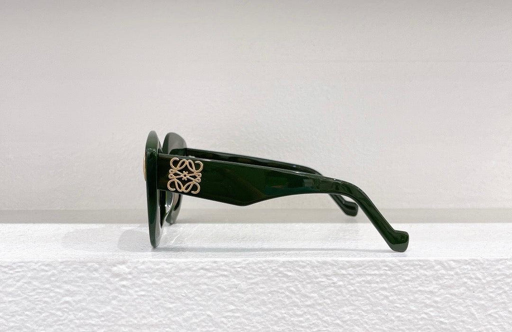 LOEWE Butterfly Inflated Round-Frame Acetate 40127 Sunglasses ✨ - buyonlinebehappy