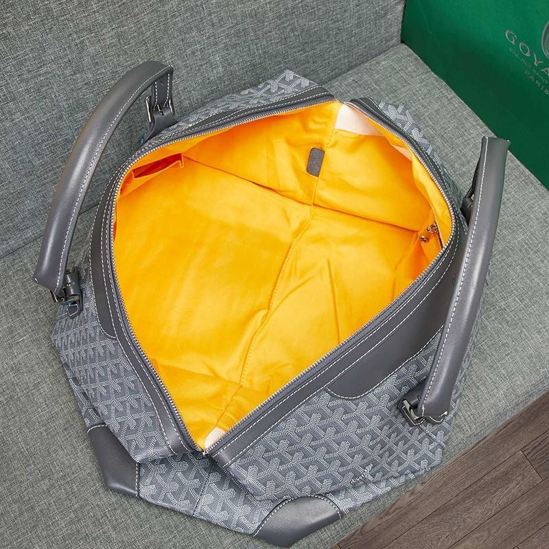 '-   Goyard Boston 50 Bag In Goyardine Canvas Travel Bag Luggage ✨ - buyonlinebehappy