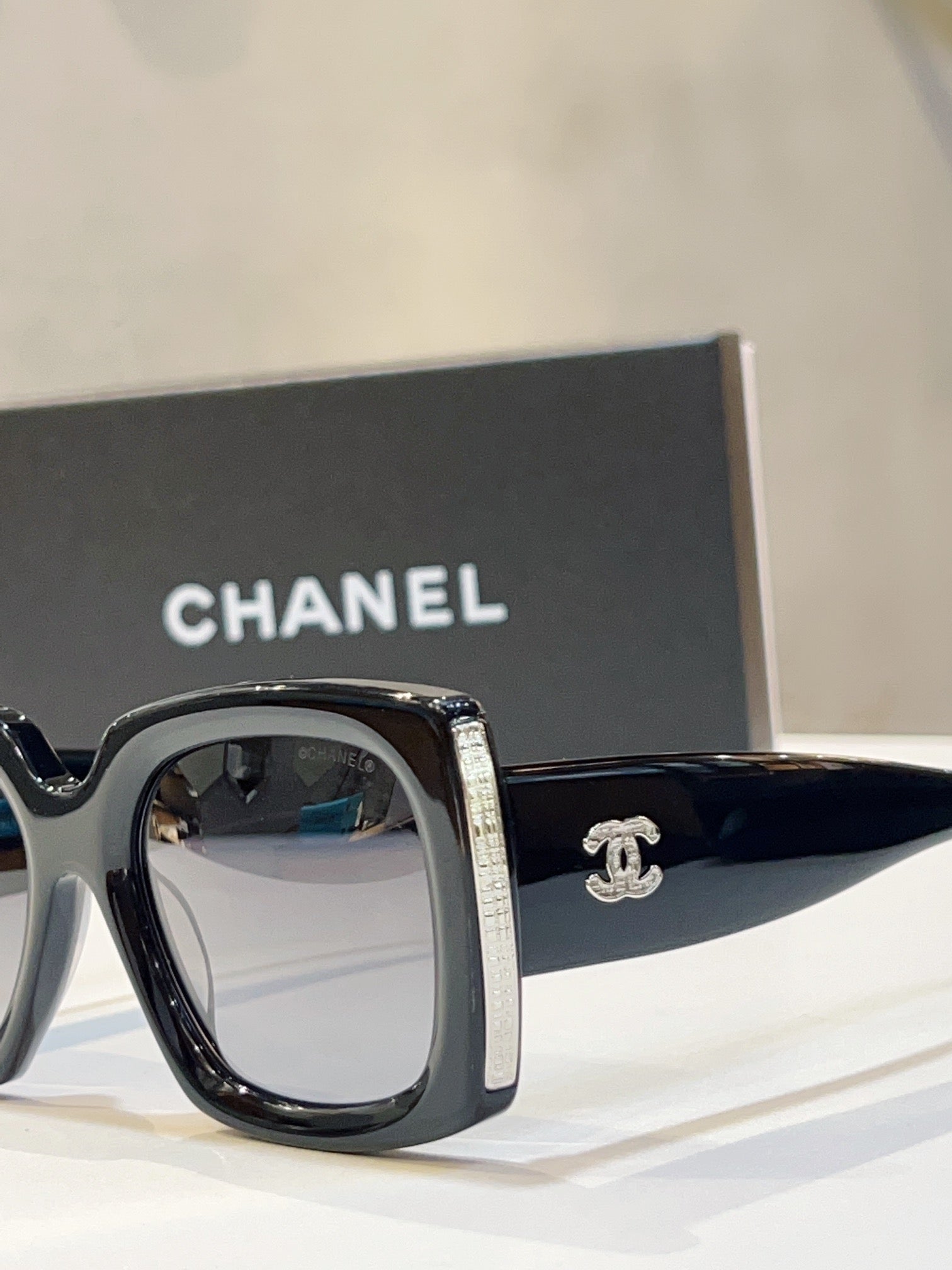 '- CHANEL RECTANGLE 5435 C622/S6 Women's Acetate Sunglasses 5 COLORS ✨ - buyonlinebehappy