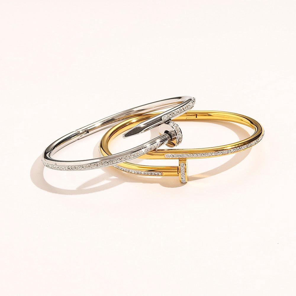 Cartier 18K Gold Plated Jewelry Juste Un Clou Bracelet yellow rose silver ✨ - buyonlinebehappy