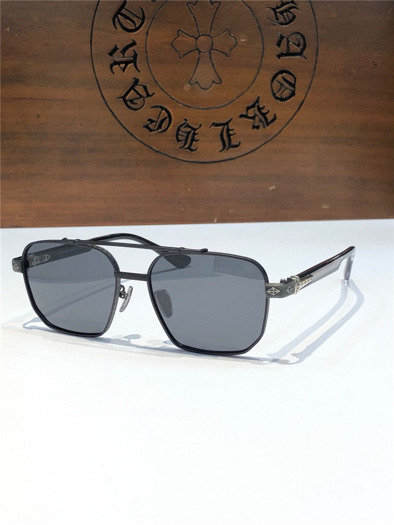 '- Chrome Hearts 8184 square-frame tinted sunglasses ⚜️ - buyonlinebehappy