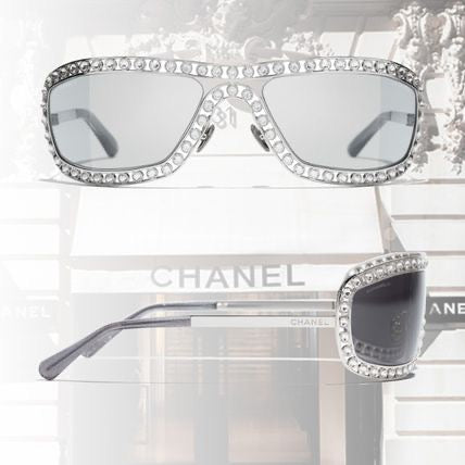 '- CHANEL Shield Sunglasses A71558🖤 - buyonlinebehappy