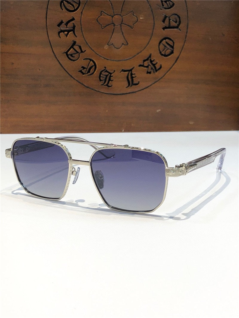 '- Chrome Hearts 8184 square-frame tinted sunglasses ⚜️ - buyonlinebehappy