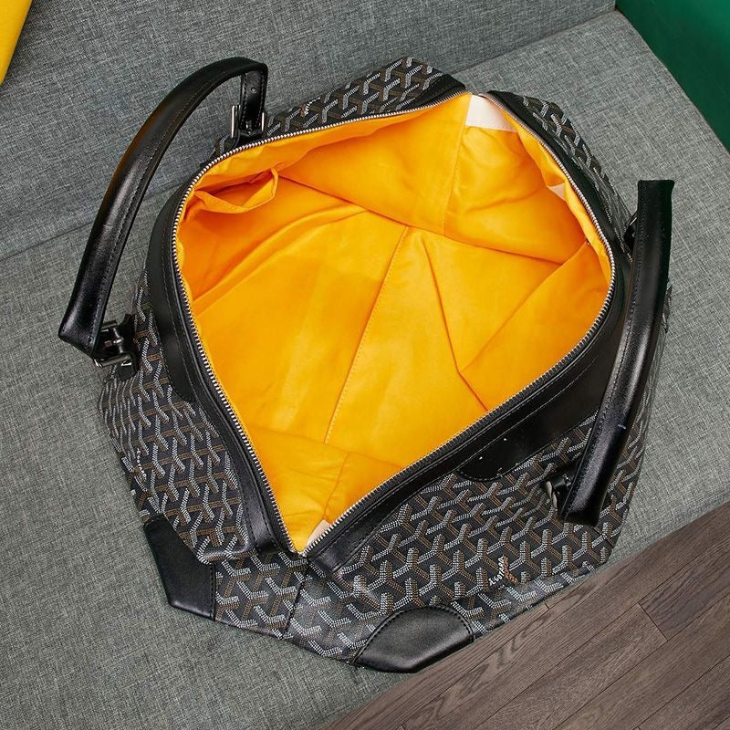 '-   Goyard Boston 50 Bag In Goyardine Canvas Travel Bag Luggage ✨ - buyonlinebehappy