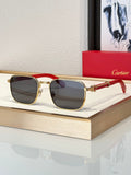 '-  Cartier CT 0363S-NV Horn (Gold/Black) / Wood (Gold/Red)  $3495 ✨ - buyonlinebehappy
