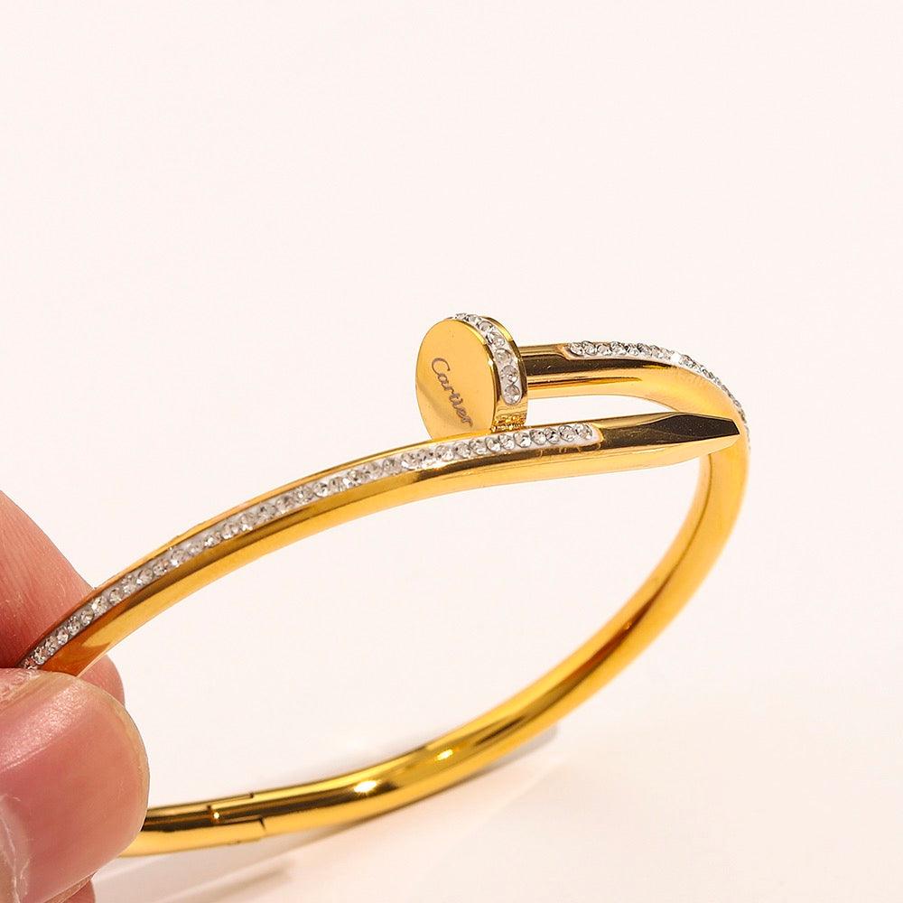 Cartier 18K Gold Plated Jewelry Juste Un Clou Bracelet yellow rose silver ✨ - buyonlinebehappy