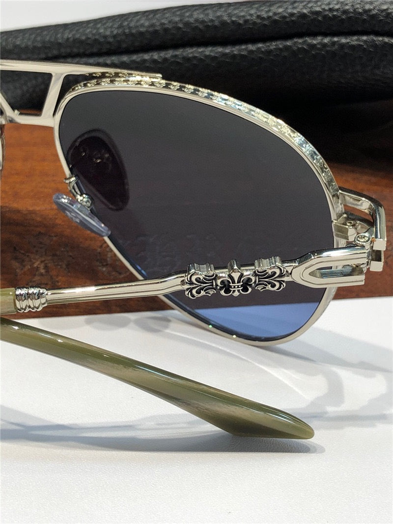 Chrome Hearts Aviator Sunglasses 60mm-4 STYLE🔱 - buyonlinebehappy