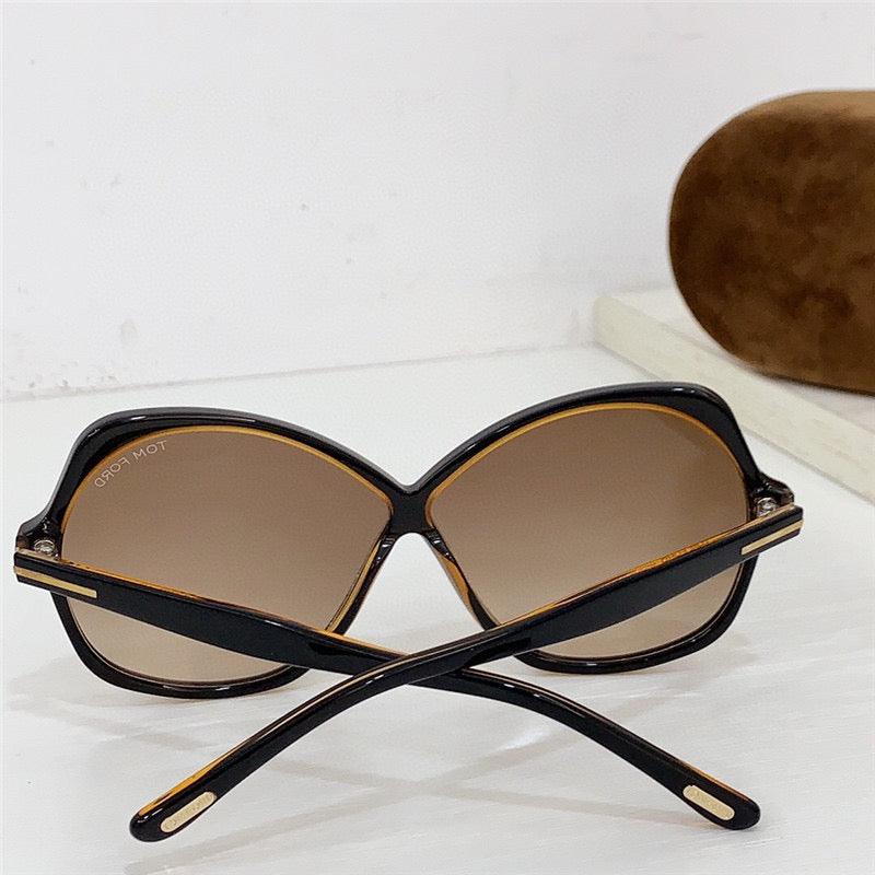 ✨TOM FORD Eyewear Rosemin Oversize round-frame sunglasses - buyonlinebehappy