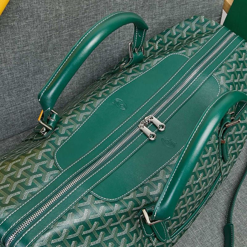 '-   Goyard Boston 50 Bag In Goyardine Canvas Travel Bag Luggage ✨ - buyonlinebehappy