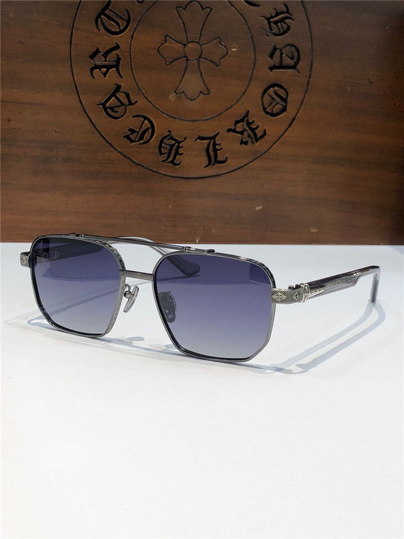'- Chrome Hearts 8184 square-frame tinted sunglasses ⚜️ - buyonlinebehappy