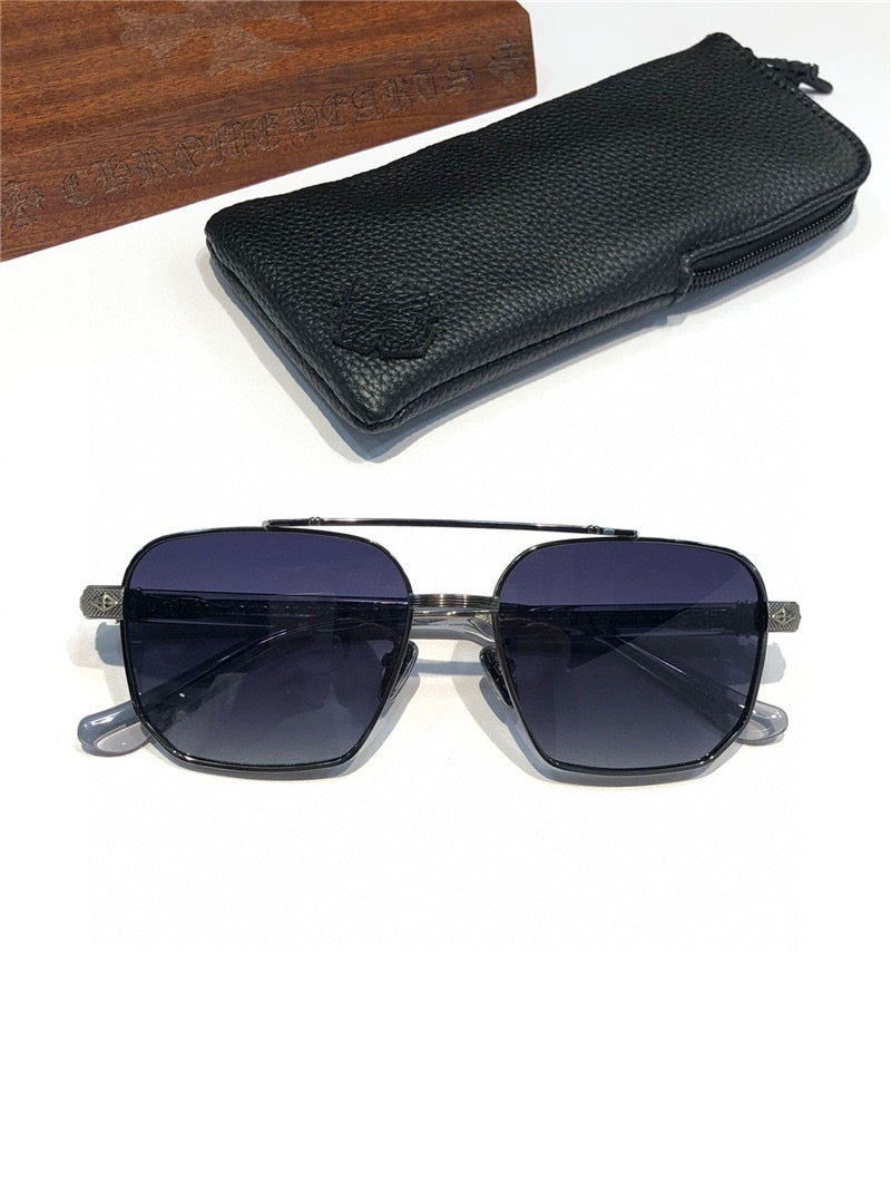 '- Chrome Hearts 8184 square-frame tinted sunglasses ⚜️ - buyonlinebehappy