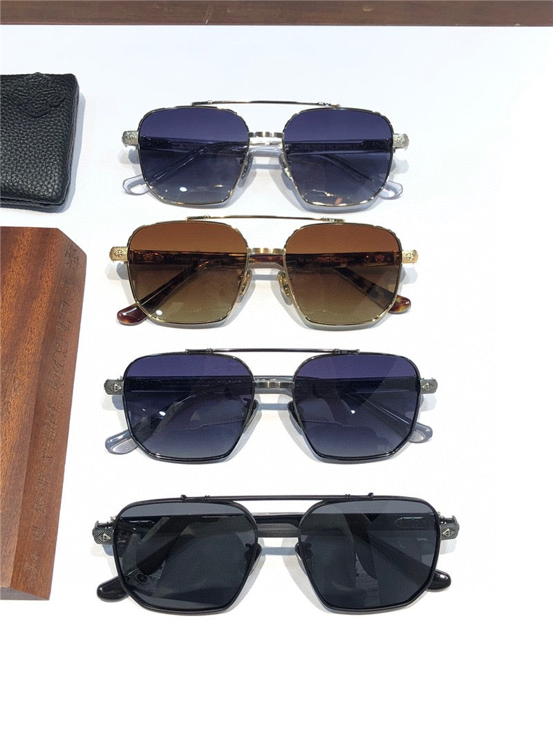 '- Chrome Hearts 8184 square-frame tinted sunglasses ⚜️ - buyonlinebehappy