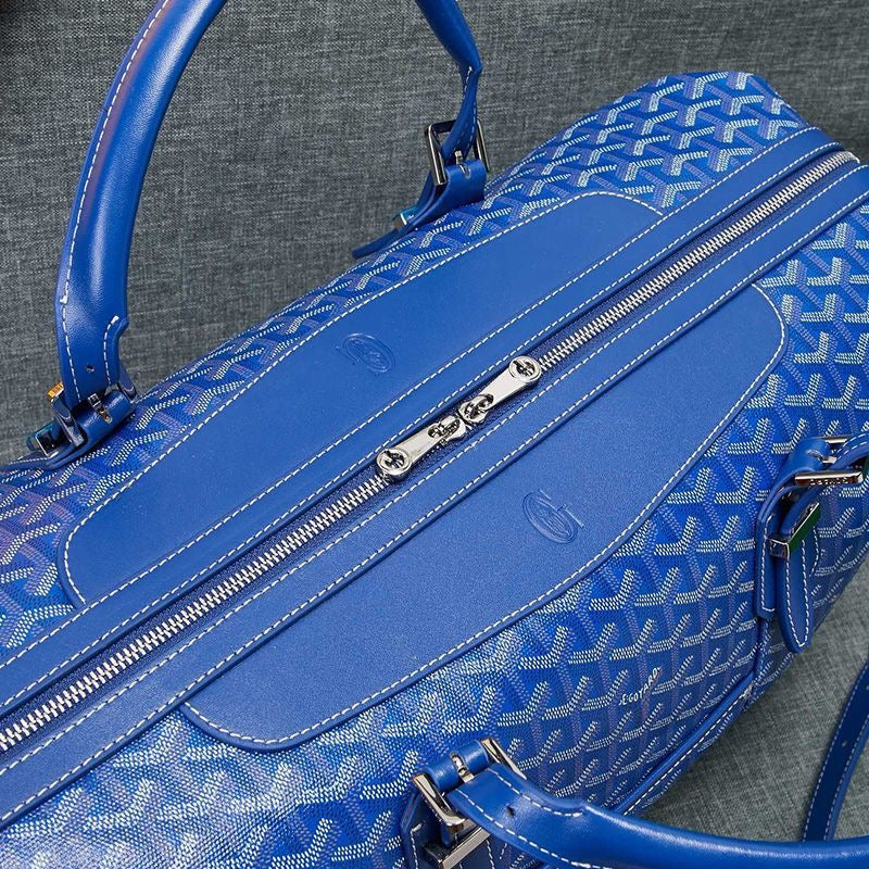 '-   Goyard Boston 50 Bag In Goyardine Canvas Travel Bag Luggage ✨ - buyonlinebehappy