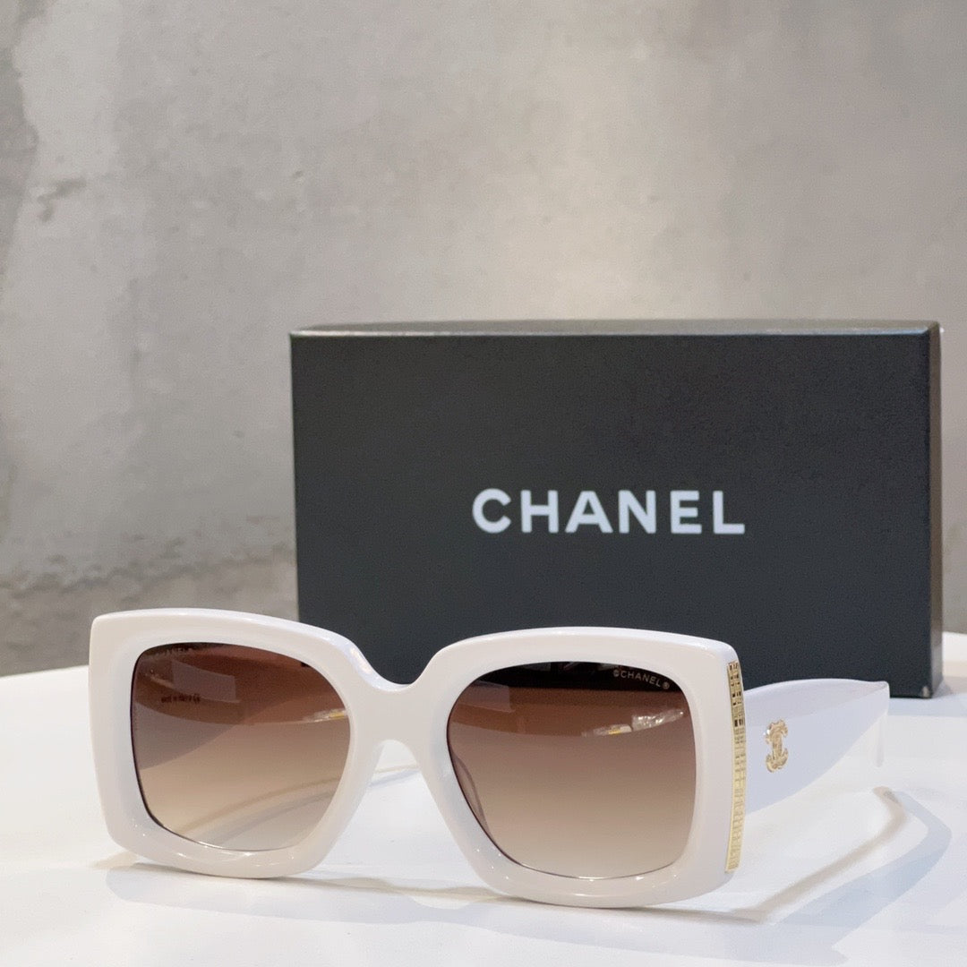 '- CHANEL RECTANGLE 5435 C622/S6 Women's Acetate Sunglasses 5 COLORS ✨ - buyonlinebehappy