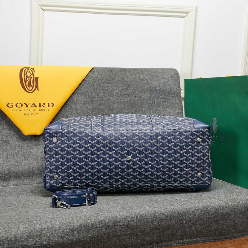 '-   Goyard Boston 50 Bag In Goyardine Canvas Travel Bag Luggage ✨ - buyonlinebehappy