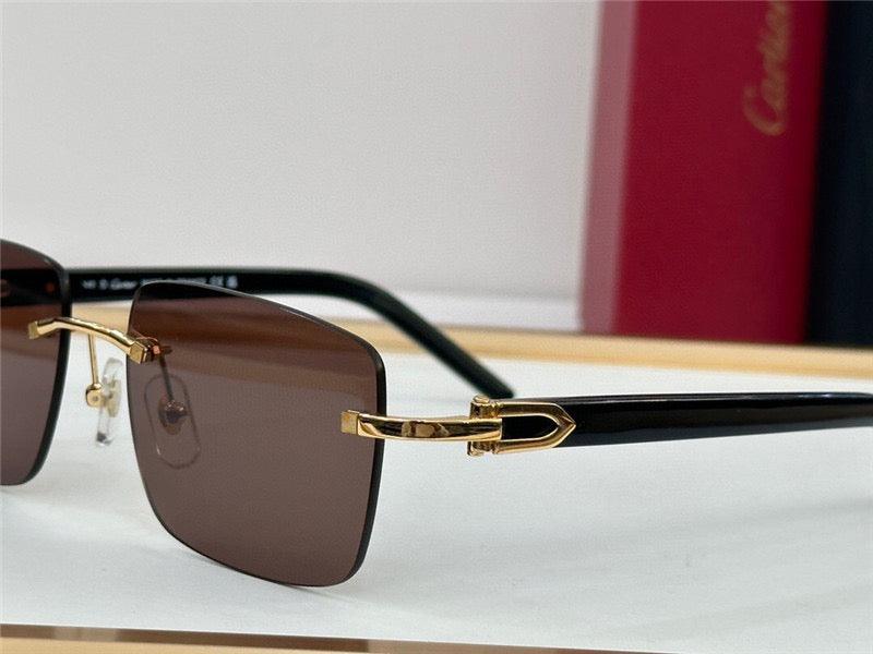 CARTIER Lens Buffalo Horn 60MM-140MM Men's Sunglasses CT0031RS 001 ✨ - buyonlinebehappy