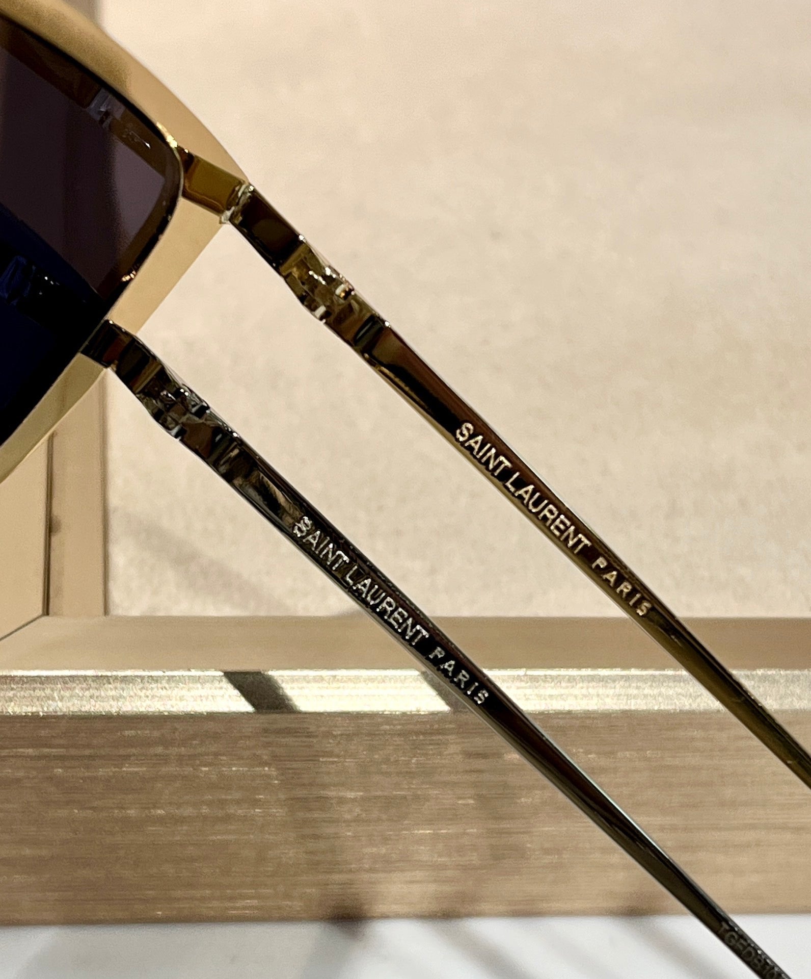 Saint Laurent SILVER-GOLD SL 605 LUNA’ Sunglasses✨ - buyonlinebehappy