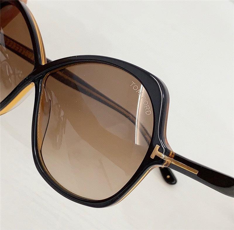 ✨TOM FORD Eyewear Rosemin Oversize round-frame sunglasses - buyonlinebehappy