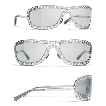 '- CHANEL Shield Sunglasses A71558🖤 - buyonlinebehappy