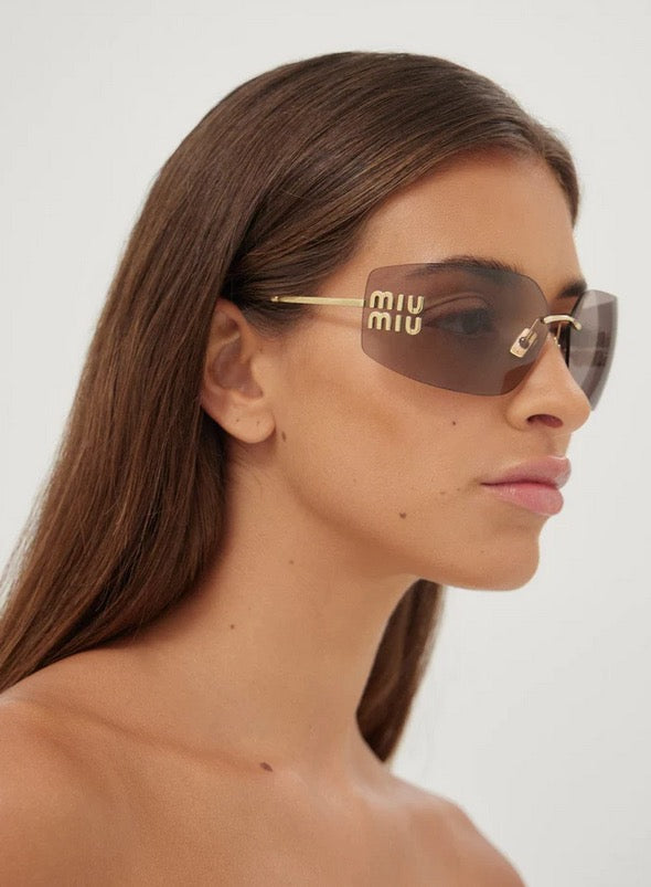 '-   2024 Miu Miu Eyewear MU 54YS 5AK-5S0 Runway frameless sunglasses ✨ - buyonlinebehappy