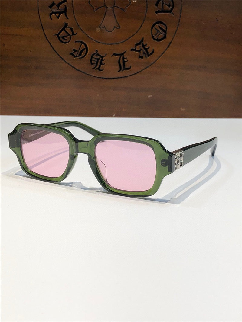 Chrome Hearts TV PARTY matty boy square-frame tinted sunglasses🔱 - buyonlinebehappy