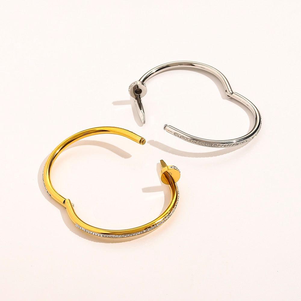 Cartier 18K Gold Plated Jewelry Juste Un Clou Bracelet yellow rose silver ✨ - buyonlinebehappy