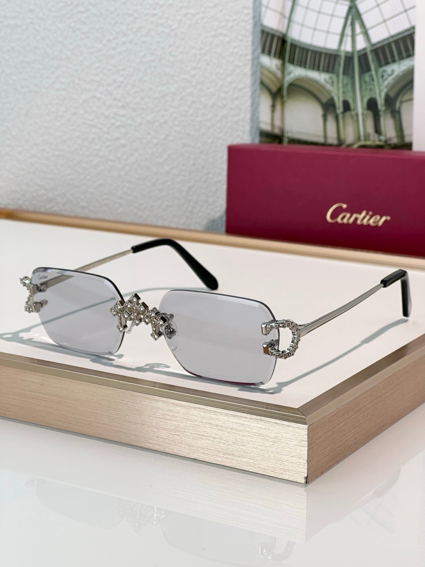 '-  Cartier C-decor PREMIÈRE DE CARTIER CT0679 Diamond Sunglasses 🐆