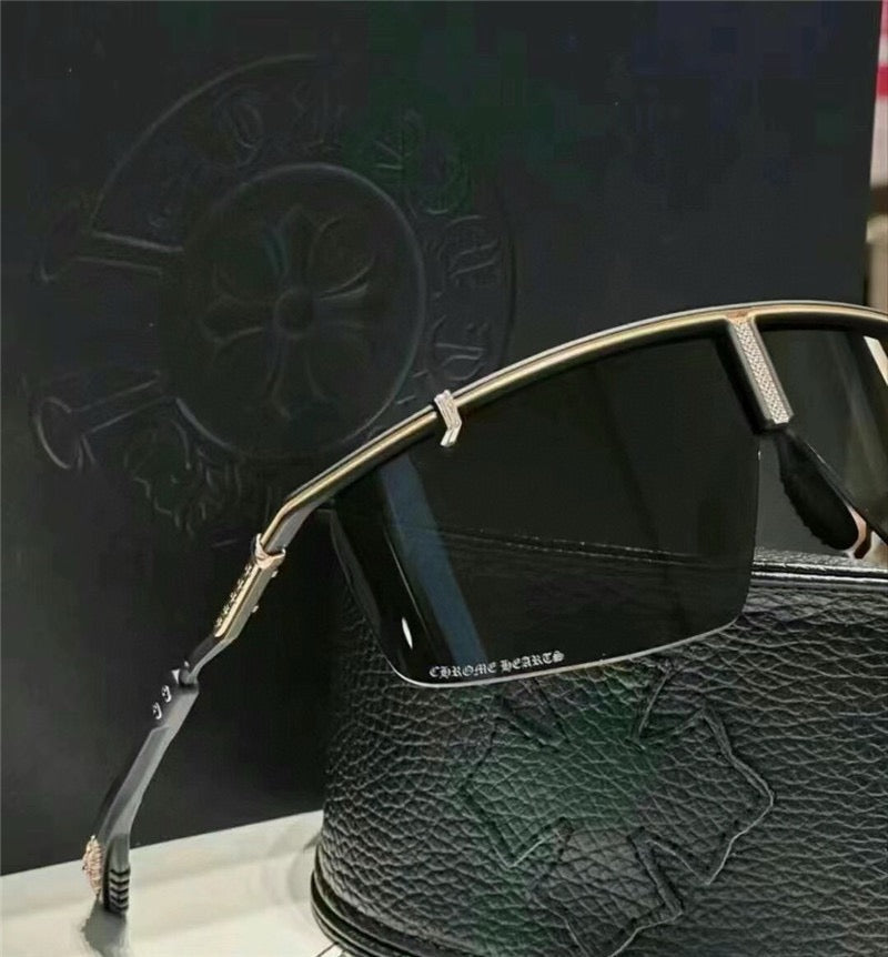 Chrome Hearts CLITANIC Unisex titanium mask frame Sunglasses⚜️