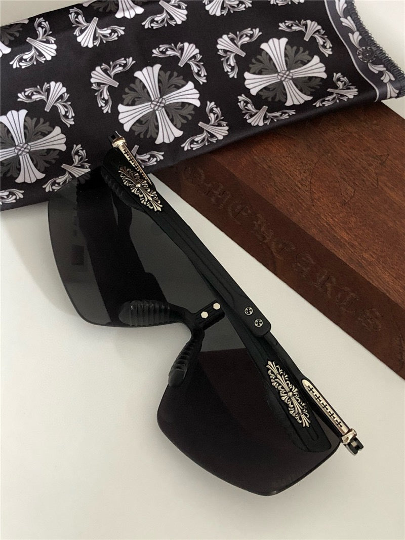 Chrome Hearts CLITANIC Unisex titanium mask frame Sunglasses⚜️