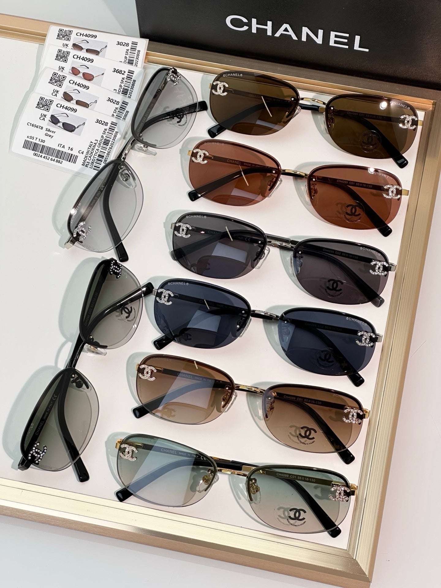 CHANEL 4099 Tint CC Logo Sunglasses  🖤