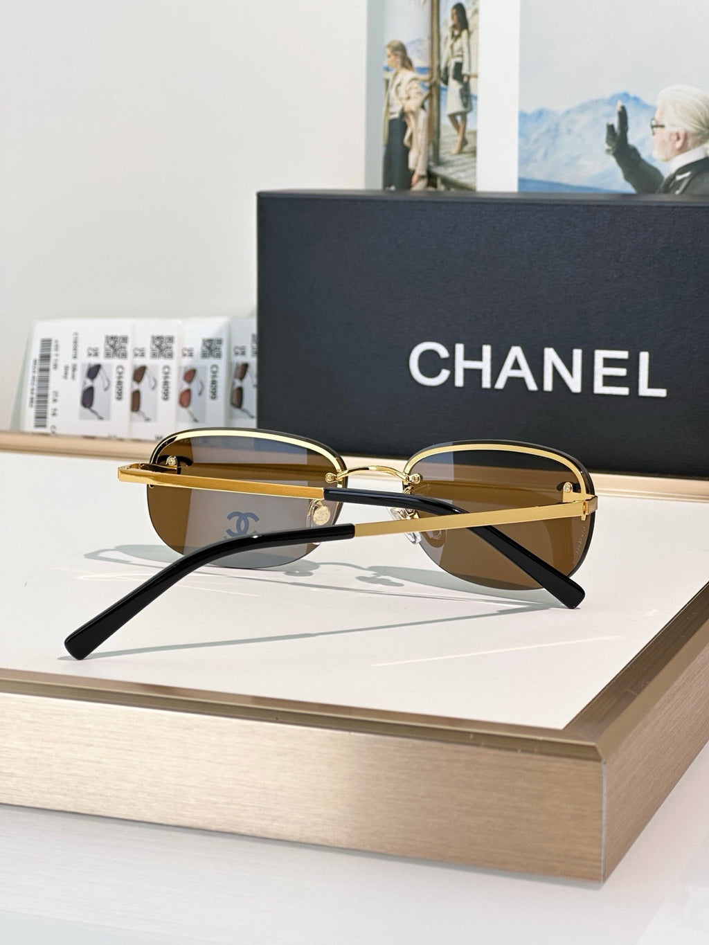 CHANEL 4099 Tint CC Logo Sunglasses  🖤