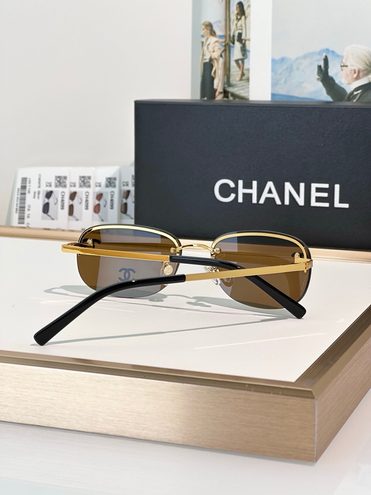 CHANEL 4099 Tint CC Logo Sunglasses  🖤