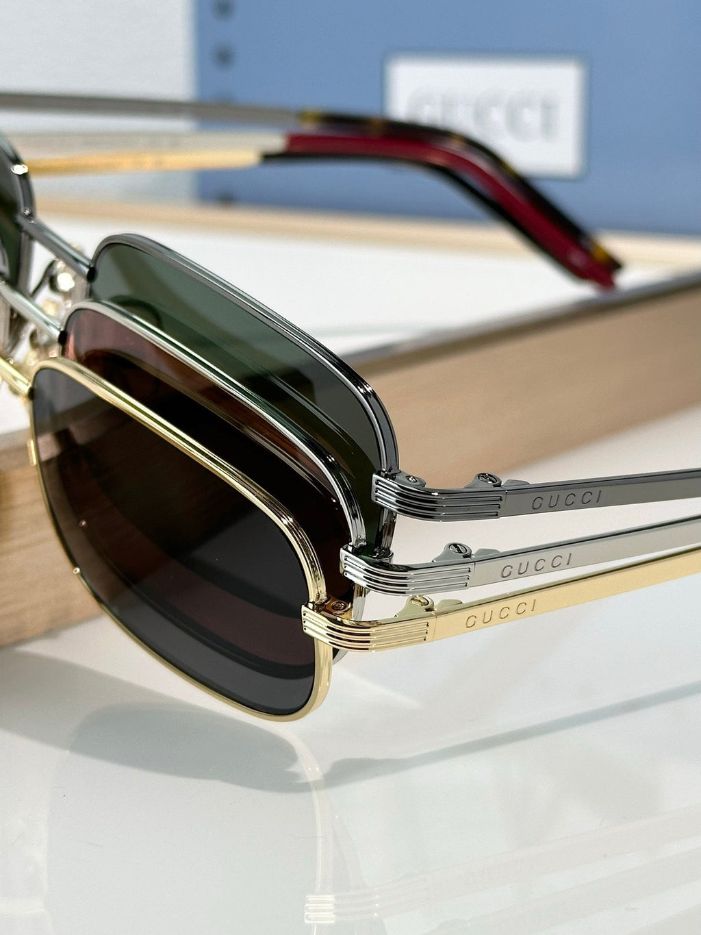 Gucci GG 1457S 002 57 19 Unisex Sunglasses ✨