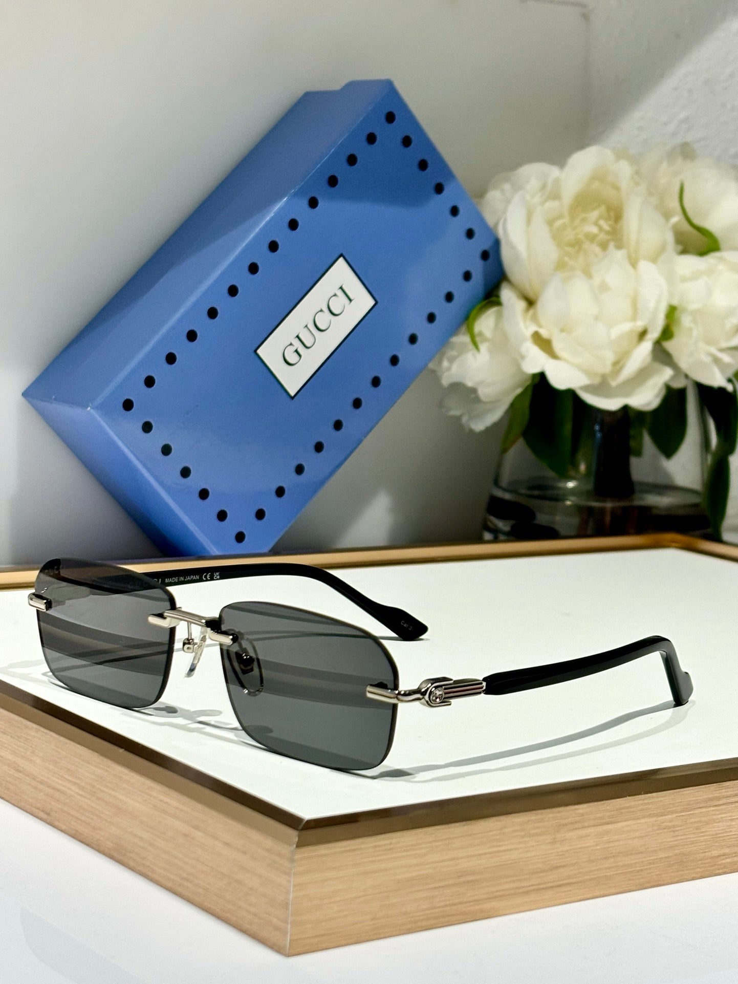 Gucci GG1221S Rimless  Unisex Sunglasses ✨