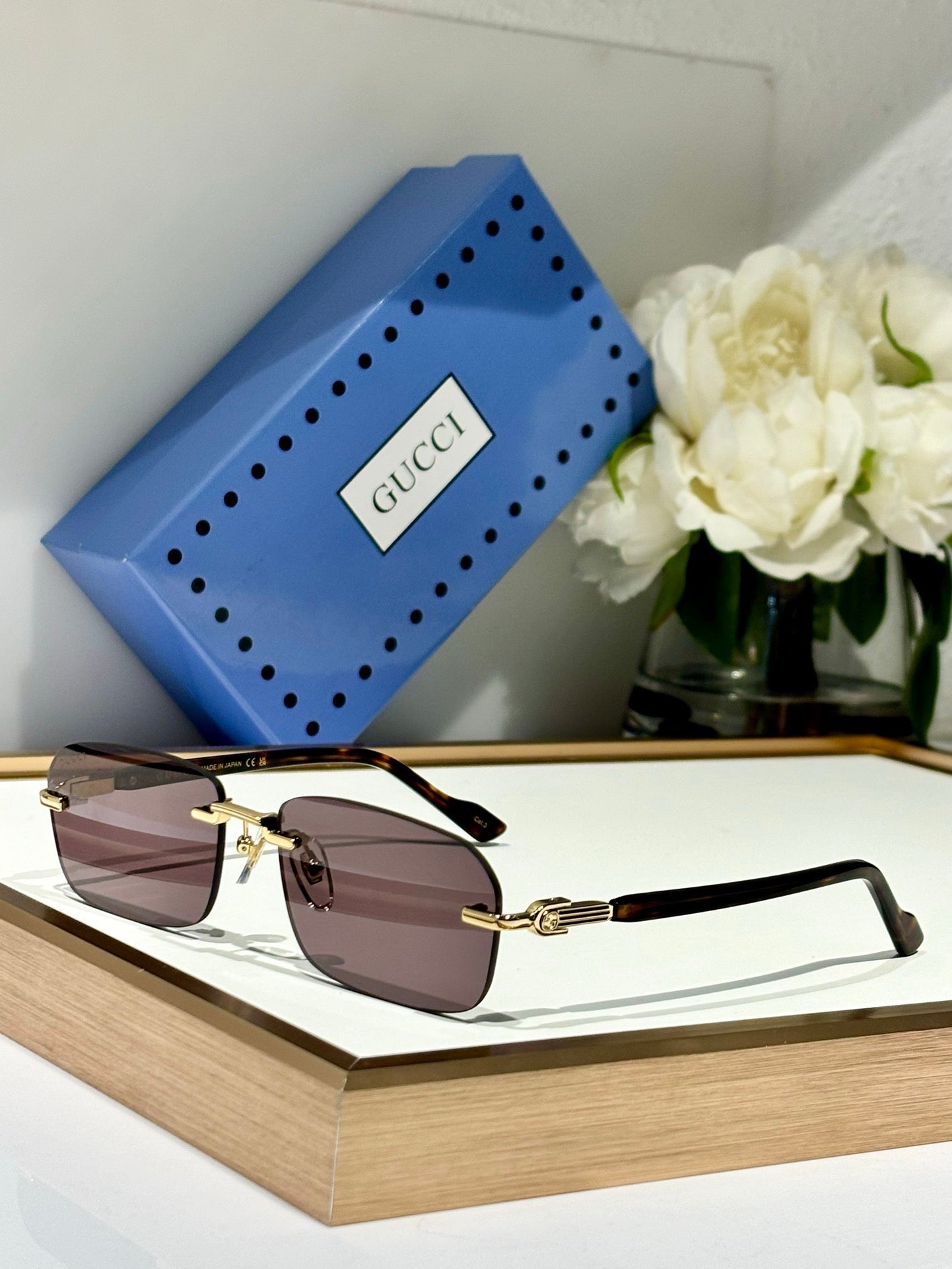 Gucci GG1221S Rimless  Unisex Sunglasses ✨