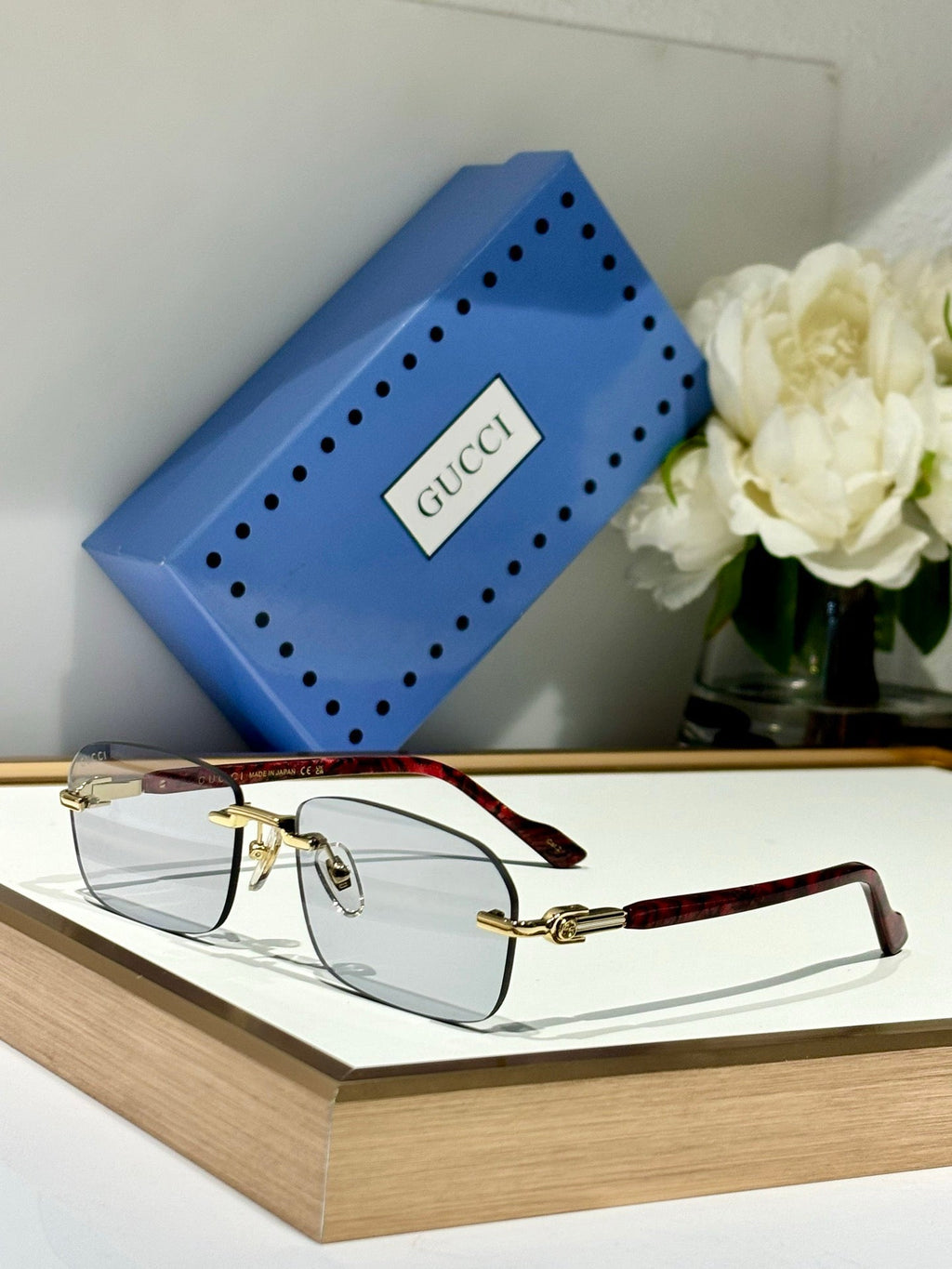 Gucci GG1221S Rimless  Unisex Sunglasses ✨