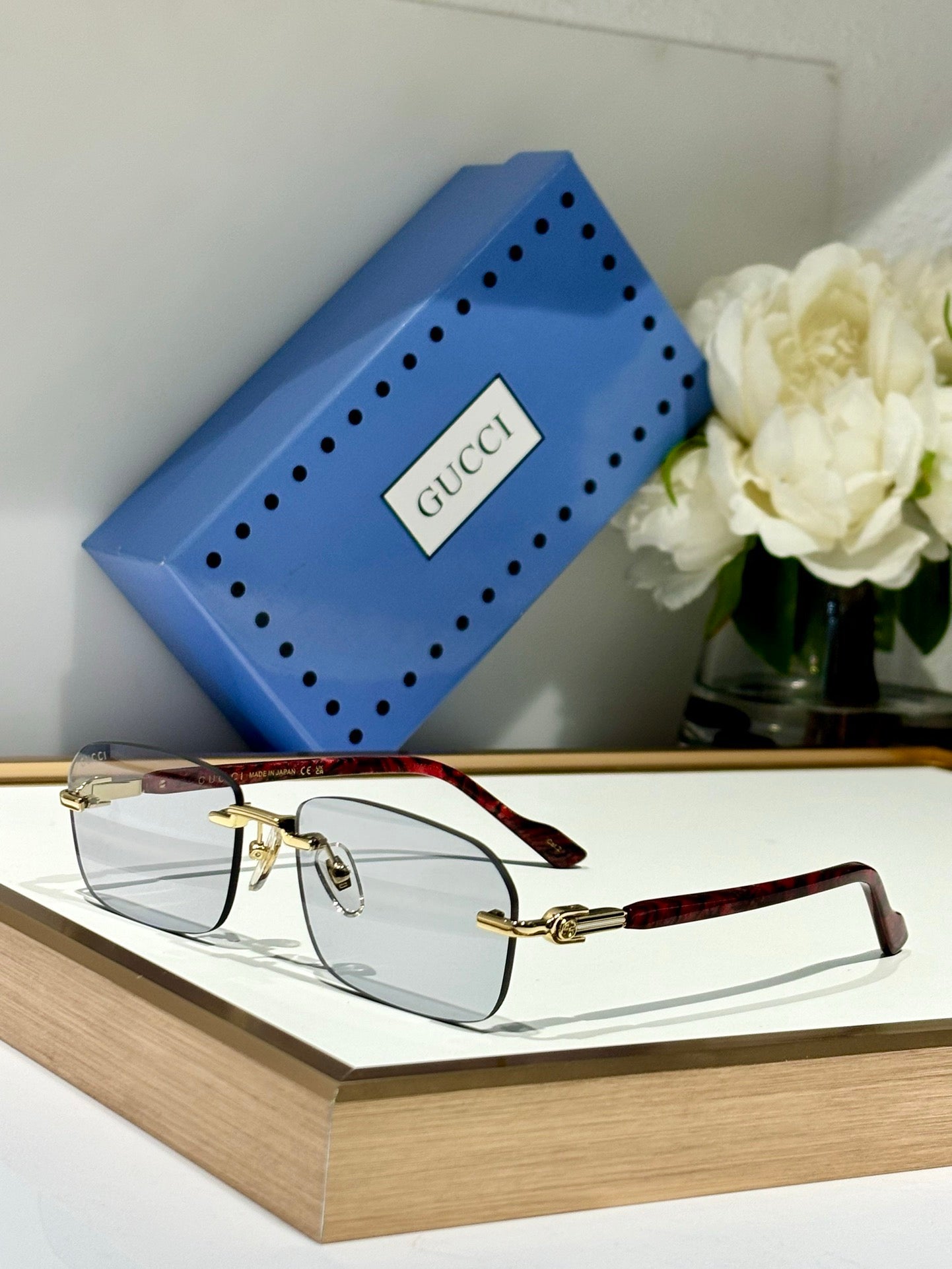 Gucci GG1221S Rimless  Unisex Sunglasses ✨