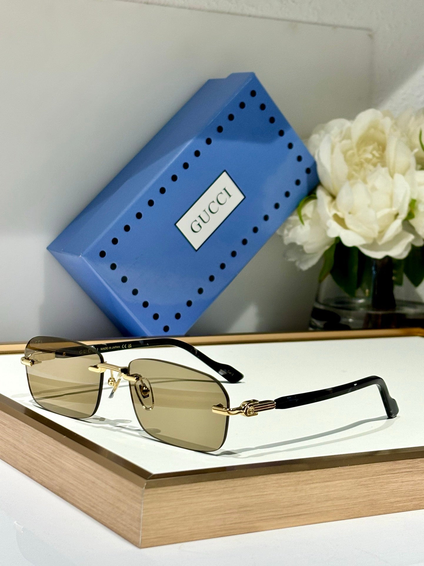 Gucci GG1221S Rimless  Unisex Sunglasses ✨