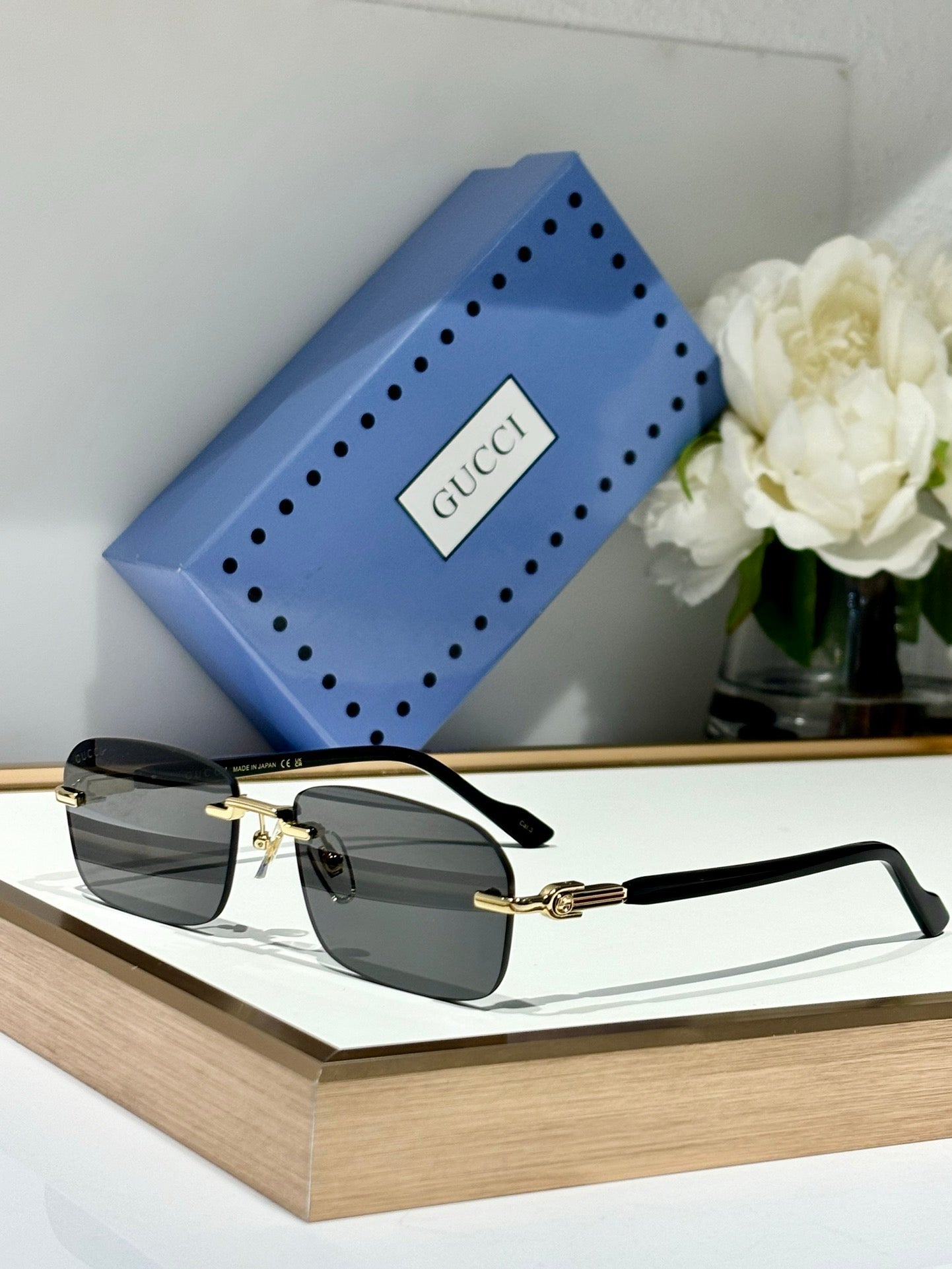 Gucci GG1221S Rimless  Unisex Sunglasses ✨
