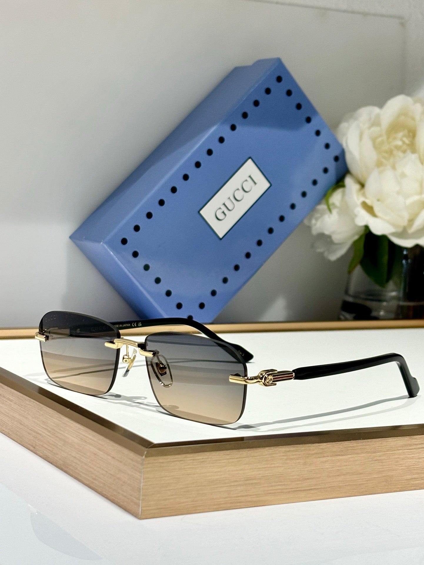 Gucci GG1221S Rimless  Unisex Sunglasses ✨