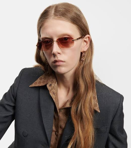 Gucci GG1221S Rimless  Unisex Sunglasses ✨