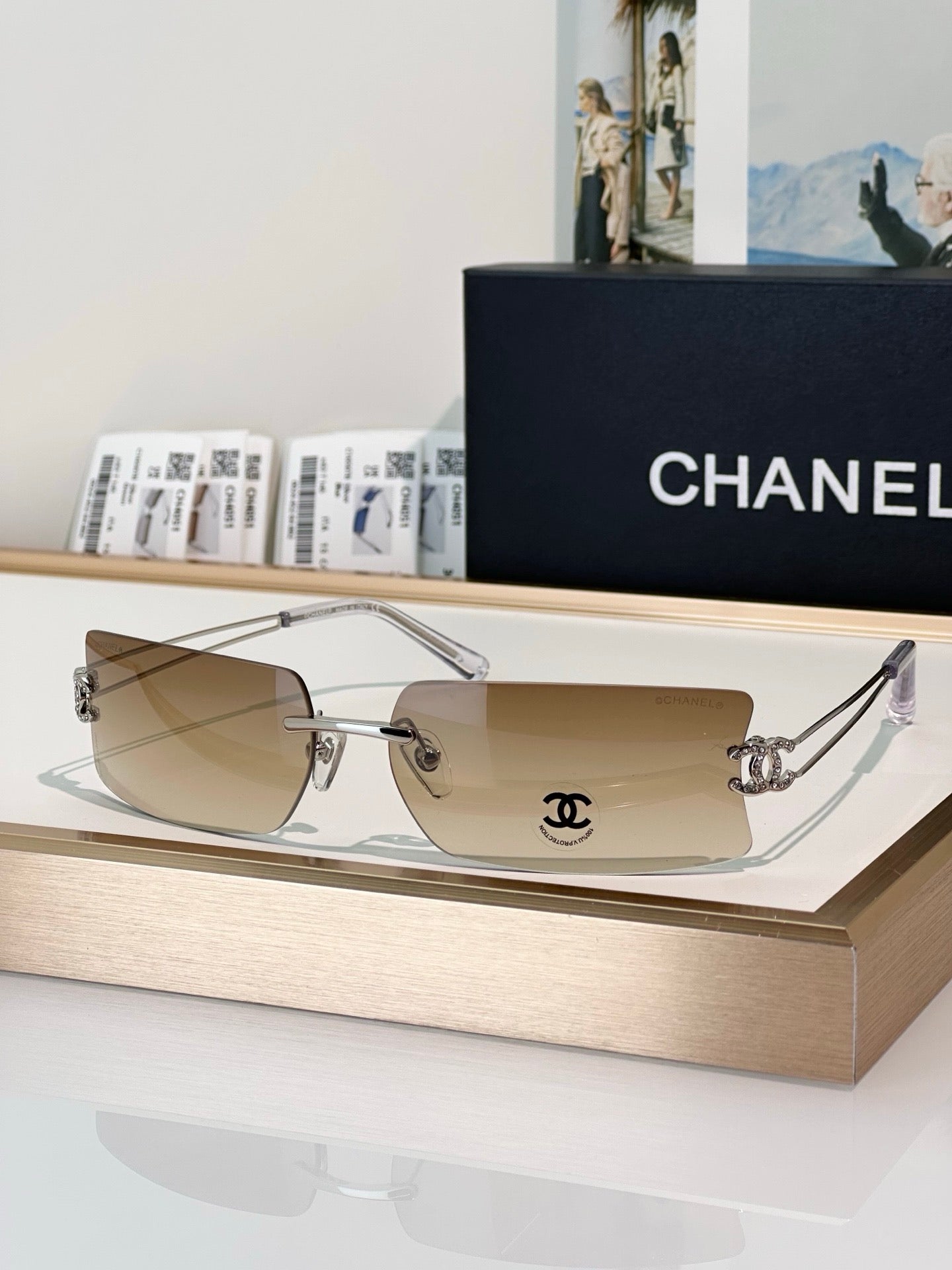 CHANEL4051 Vintage SOLD OUT  RECTANGLE sunglasses  🖤