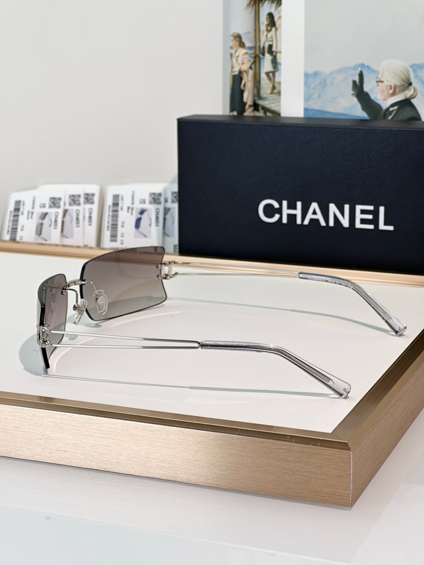 CHANEL4051 Vintage SOLD OUT  RECTANGLE sunglasses  🖤