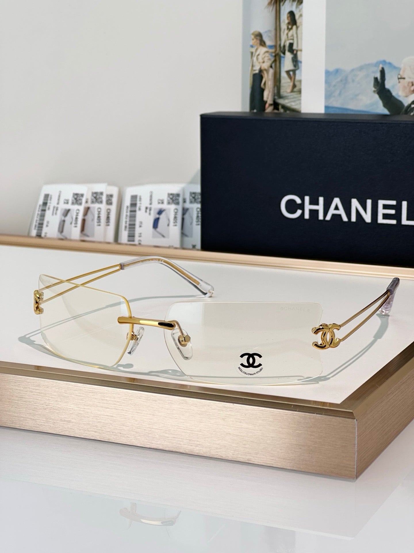 CHANEL4051 Vintage SOLD OUT  RECTANGLE sunglasses  🖤
